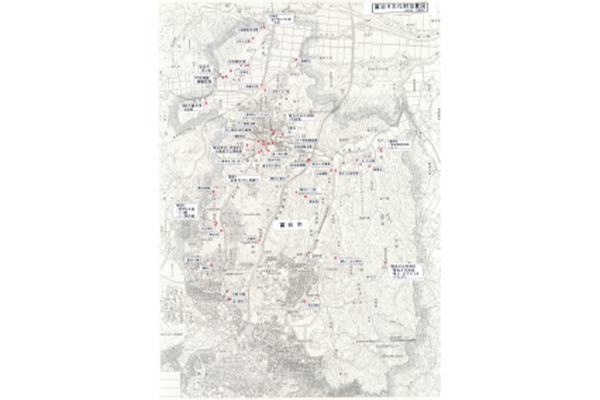 富谷市文化財位置図