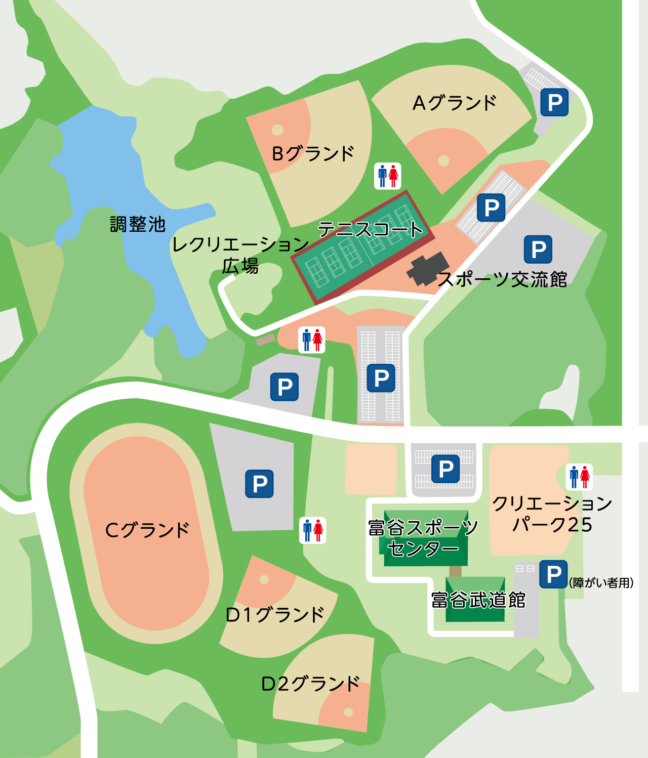 総合運動公園案内図